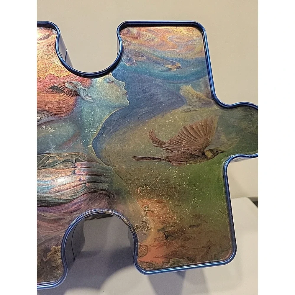 Collectors Series Puzzle Piece Shaped Tin Spirit‎ Of Flight